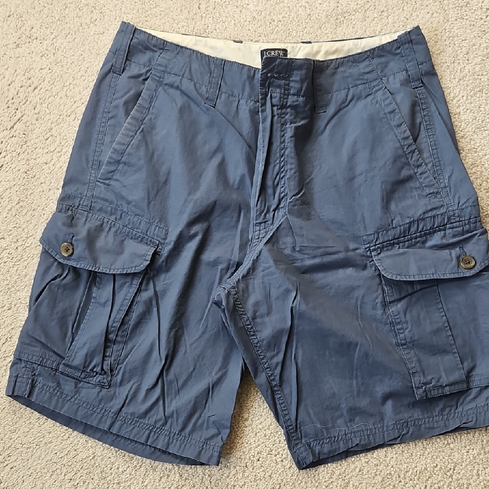 J. Crew Men's Navy Cargo Shorts